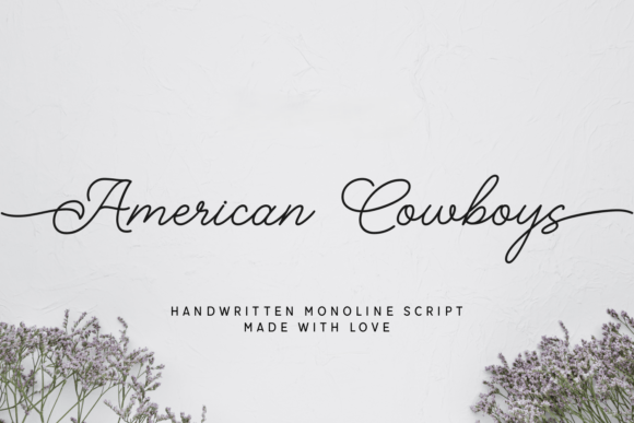 Americana Elegance: The Allure of the American Cowboys Typeface