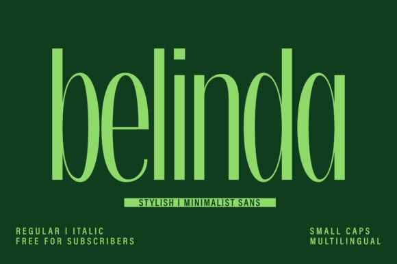 Belinda: The Minimalist Sans Serif for Modern Brands