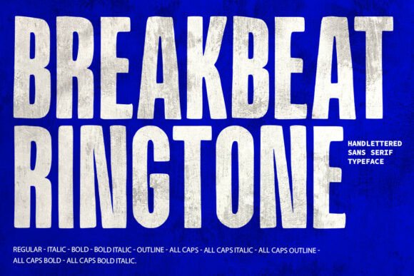 Breakbeat Ringtone: The Gritty Display Font for Bold Designs