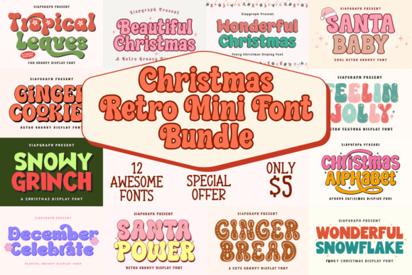Bring Back the Groove: A Holiday Font Collection