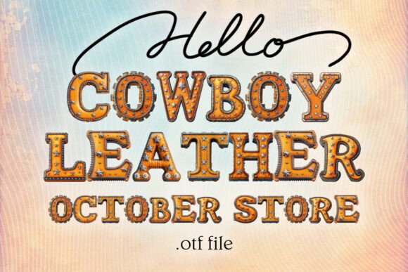 Cowboy Leather Alphabet: Unleash Your Inner Maverick