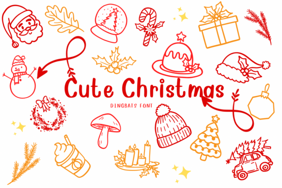 Cute Christmas: A Dingbats Font for Festive, Handmade Charm