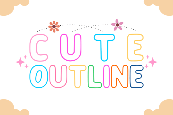Cute Outline: The Font That Makes Your Designs Smile