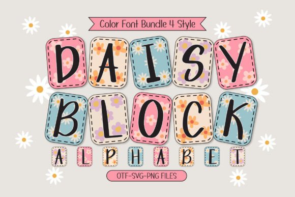Daisy Block Alphabet: A Fresh Take on Floral Typography