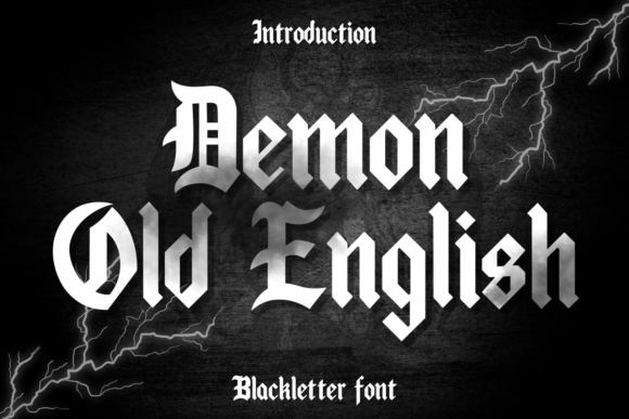 Demon Old English: Where Dark Elegance Meets Modern Design
