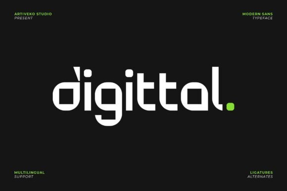 Digittal: The Geometric Typeface for a Digital World