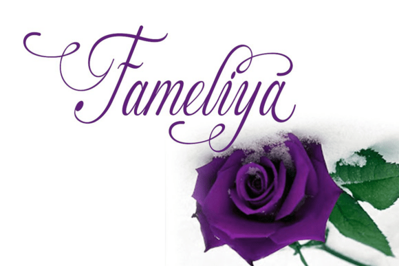 Fameliya: The Elegant Script Font for Wedding and Event Design