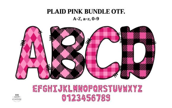 Plaid Pink: The Playful Typeface for Crafts and Branding