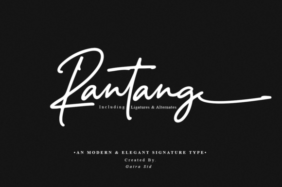 Rantang: The Delicate Script Font for Elegant Design