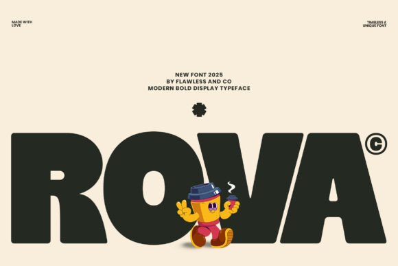 Rova: A Bold Display Font for Impactful Branding