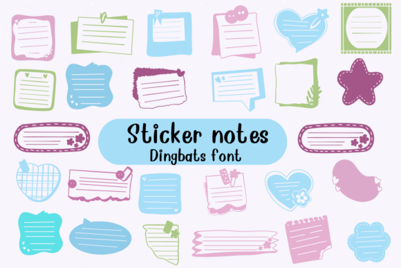 Sticker Notes: The Playful Typeface for Memorable Designs