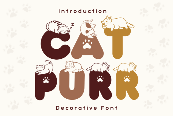When Typography Meets the Comfort of a Feline Nap